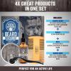 Beard Growth Kit – Oil, Balm, Serum, Derma Roller & Wooden Comb for Beard & Mustache Growth(Beard Growth Kit)