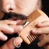Beard Growth Kit – Oil, Balm, Serum, Derma Roller & Wooden Comb for Beard & Mustache Growth(Spiced Vanilla)