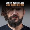 Beard Growth Kit – Oil, Balm, Serum, Derma Roller & Wooden Comb for Beard & Mustache Growth(Spiced Vanilla)