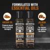 Viking Revolution Ultimate Conditioner for Men’s Beard Grooming – Softens, Smoothes and Soothes Beard Itch- Contains Wash, Conditioner, Beard Oil, Balm and Comb- Classic Set(Coffee Whiskey)