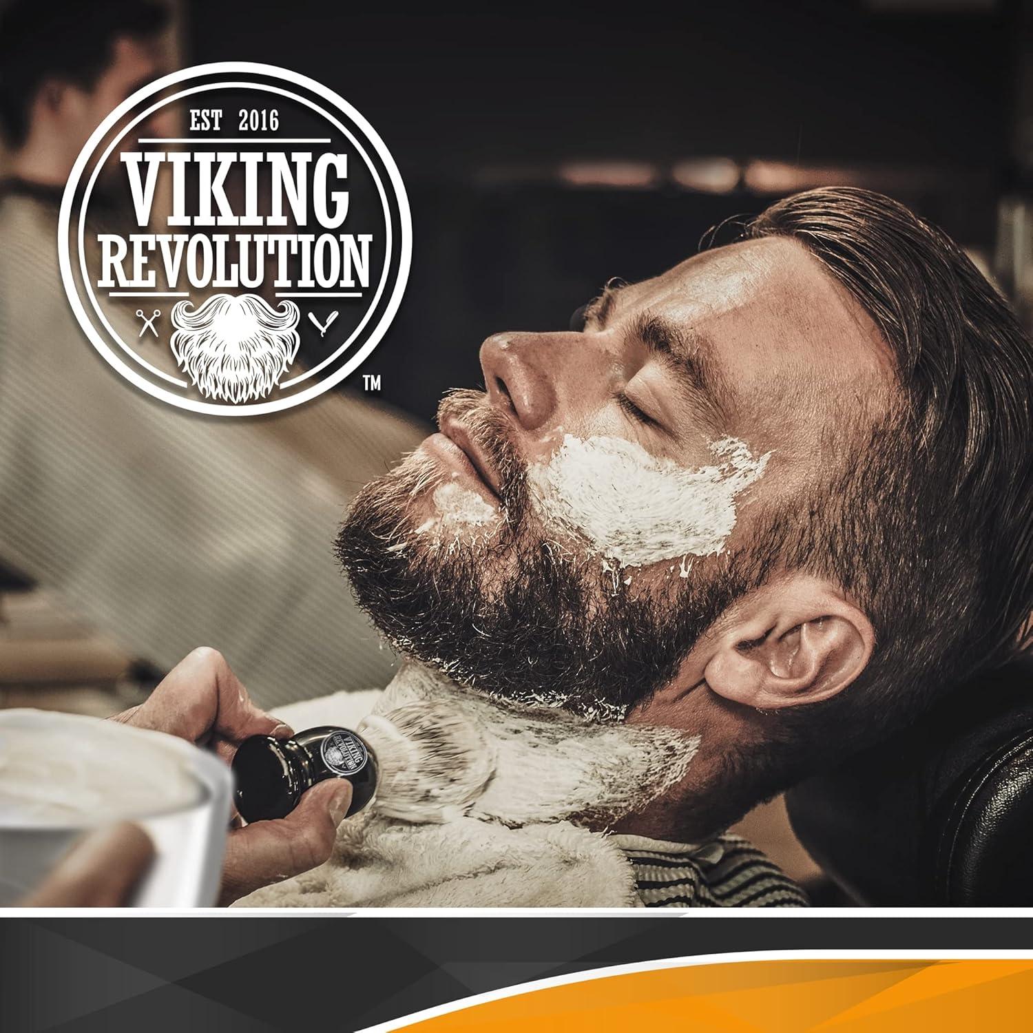 image:imageViking Revolution Badger Hair Shaving Brush Shave Brush for Wet Shave Using Shaving Cream amp Soap Best Shave of Your Life for Safety Razor Double Edge Razor Straight Razor or Shaving Razor