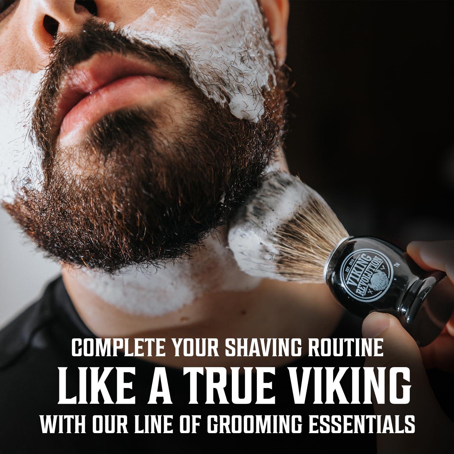 image:imageViking Revolution Luxury Shaving Cream for Men Sandalwood Scent Soft Smooth amp Silky Shaving Soap Rich Lather for the Smoothest Shave 53ozSpiced Vanilla