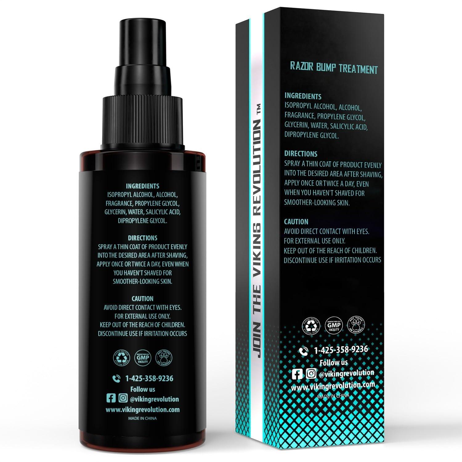 image:imageViking Revolution Razor Bumps Treatment for Men Ingrown Hair Removal and After Shave Serum Salicylic Acid Bump Stopper for Razor Burn