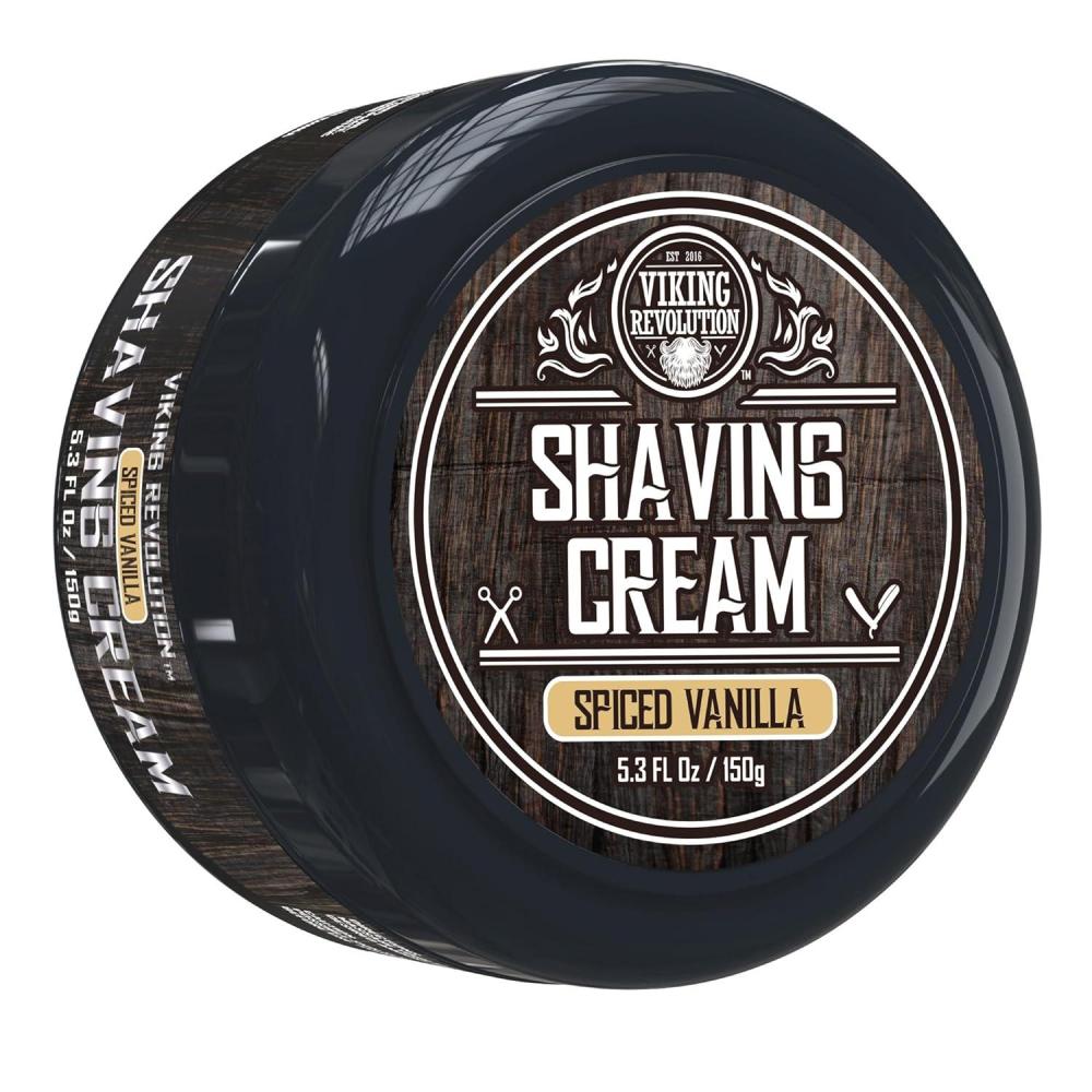 image:imageViking Revolution Luxury Shaving Cream for Men Sandalwood Scent Soft Smooth amp Silky Shaving Soap Rich Lather for the Smoothest Shave 53ozSpiced Vanilla