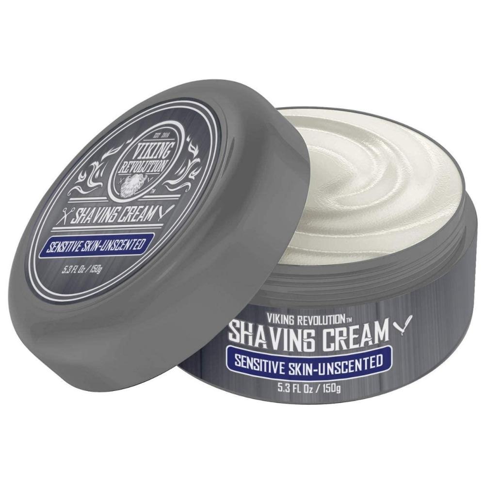 image:imageViking Revolution Luxury Shaving Cream for Men Sandalwood Scent Soft Smooth amp Silky Shaving Soap Rich Lather for the Smoothest Shave 53ozUnscented