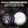 Viking Revolution Luxury Shaving Cream for Men- Sandalwood Scent – Soft, Smooth & Silky Shaving Soap – Rich Lather for the Smoothest Shave – 5.3oz(Sandalwood)