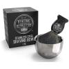 Viking Revolution Stainless Steel Shaving Soap Bowl- Shaving Mug for Shave Cream & Soap- Double Layer, Unbreakable Shaving Cup for Wet Shave 3.2″ x 2.2″