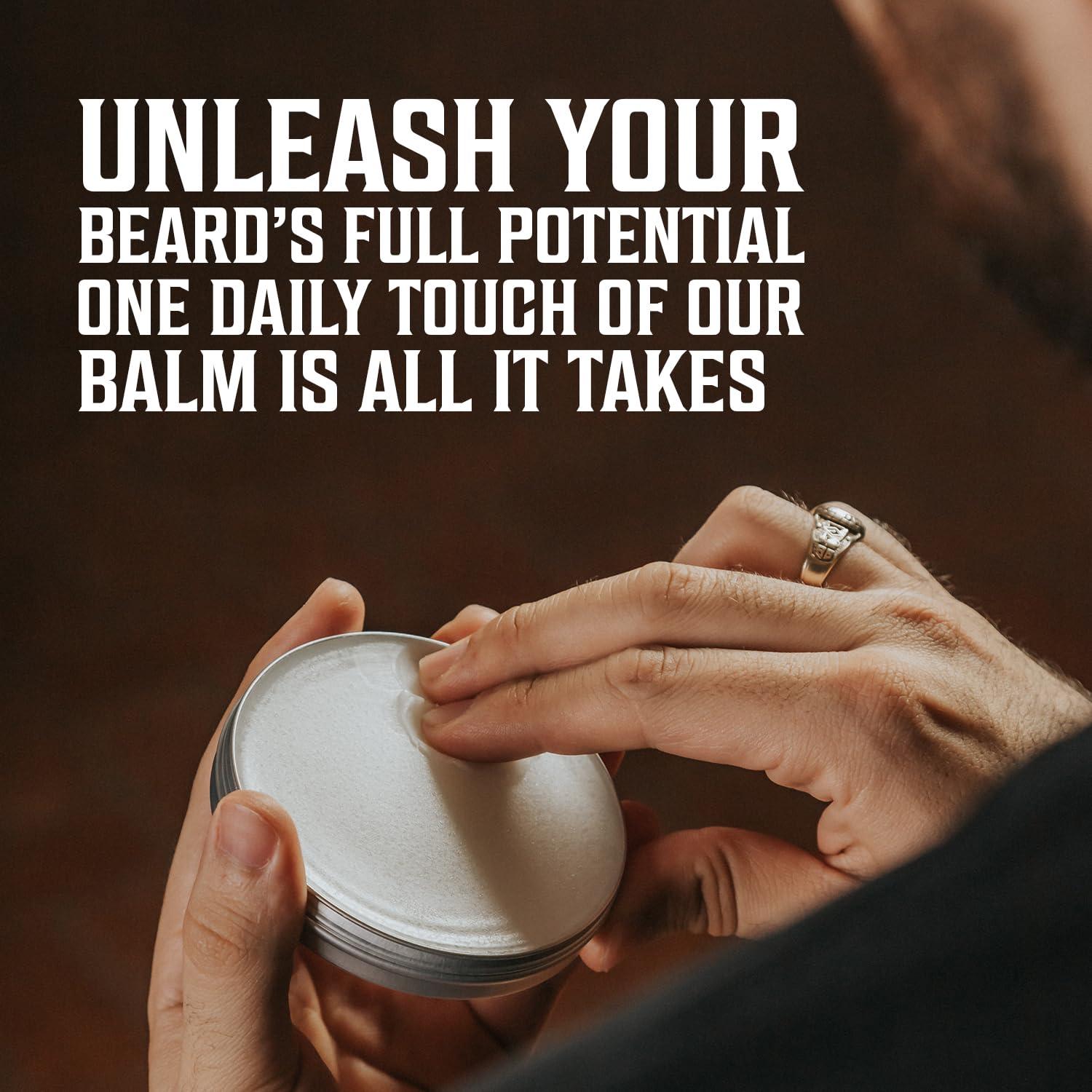 image:imageViking Revolution 4 Beard Balm Variety Pack 1oz Each Sandalwood Pine amp Cedar Bay Rum Clary Sage Styles Strengthens and Softens Beards and Mustaches Wax for MenUnscented Coffee Whiskey Palo Santo SeaSalt