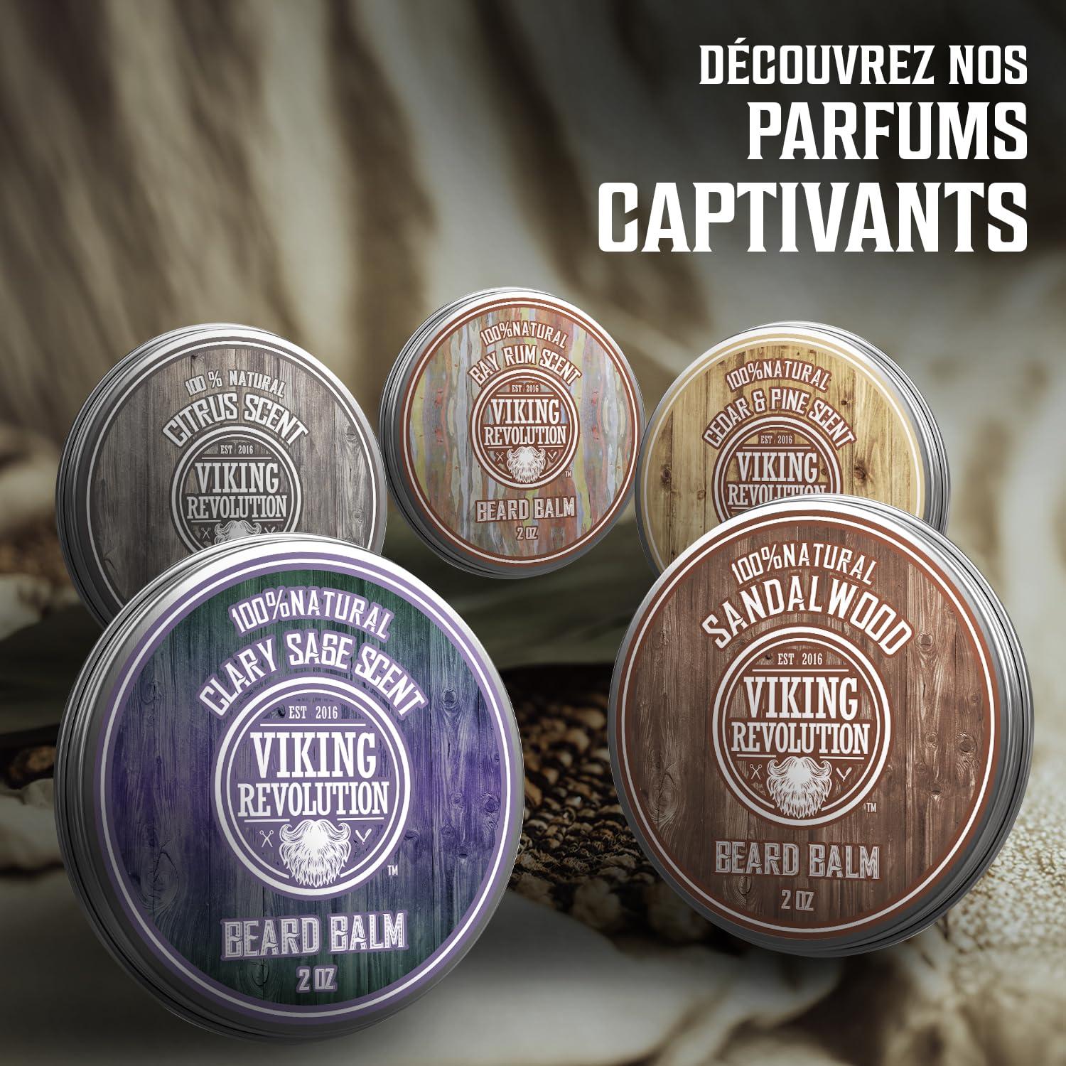image:imageViking Revolution Cedar amp Pine Beard Balm Butter with Argan Oil Softener amp Moisturizer for Men Wax for Beards 2oz 1 PackCitrus
