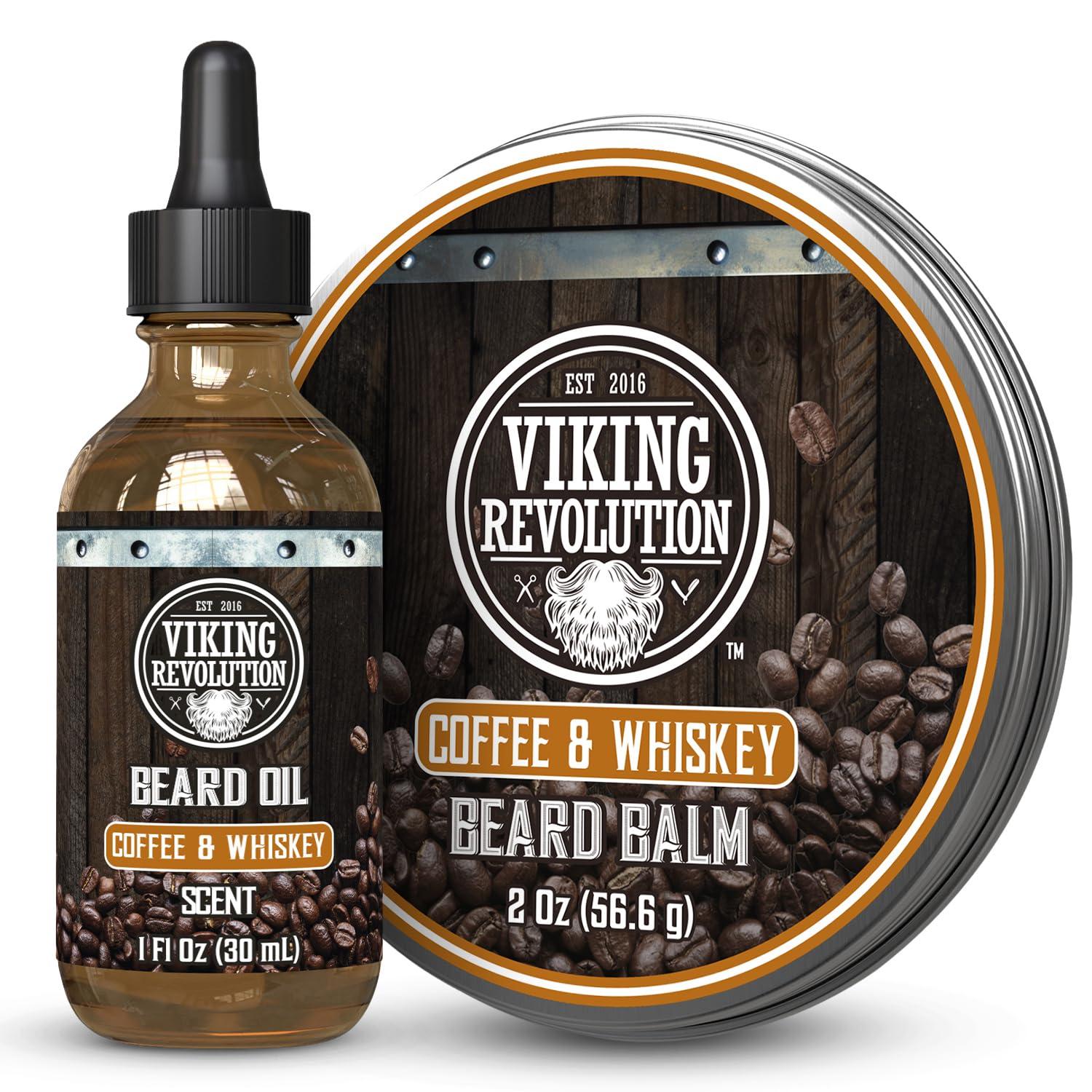 image:imageViking Revolution Cedar amp Pine Beard Balm Butter with Argan Oil Softener amp Moisturizer for Men Wax for Beards 2oz 1 PackCoffee Whiskey