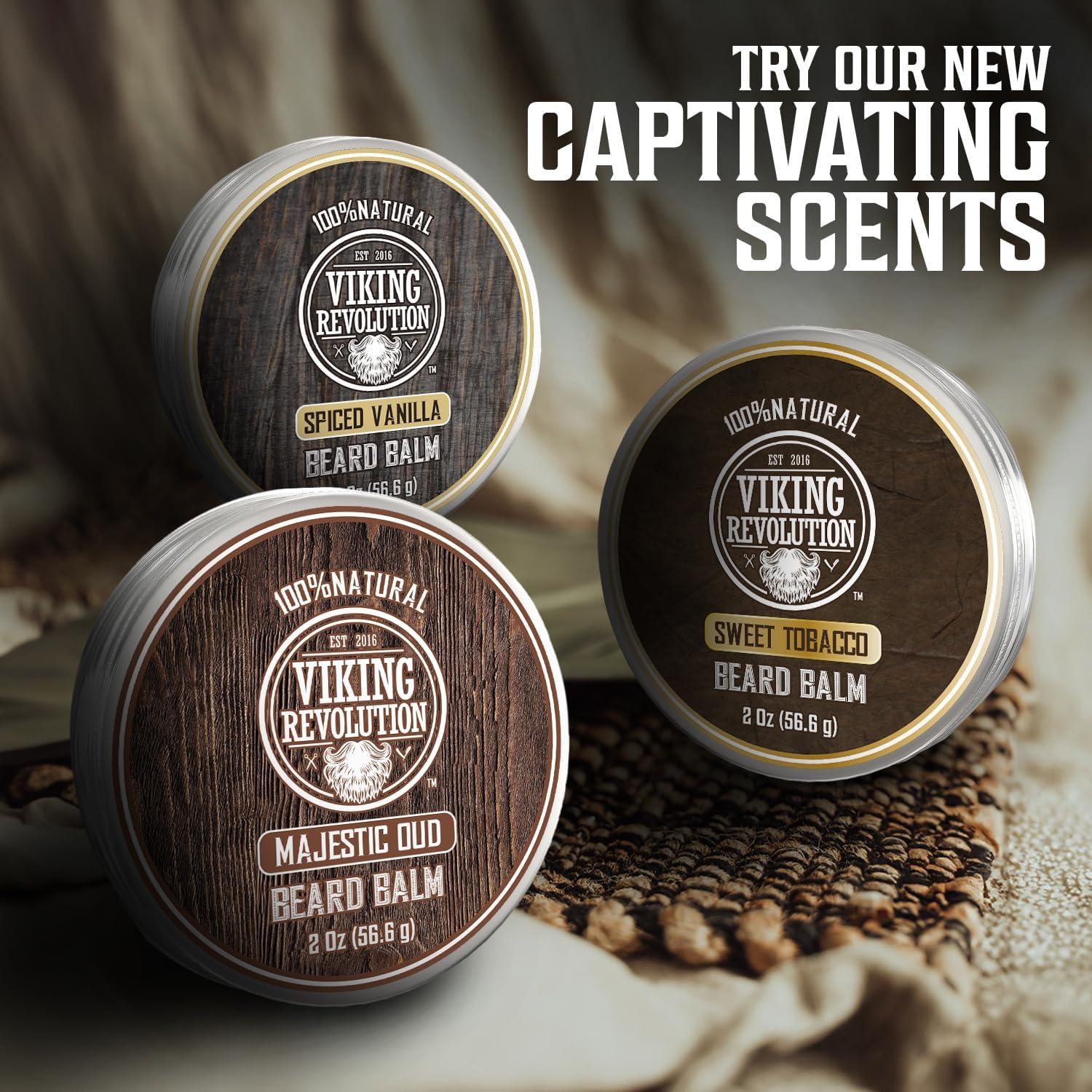 image:imageViking Revolution Cedar amp Pine Beard Balm Butter with Argan Oil Softener amp Moisturizer for Men Wax for Beards 2oz 1 PackMajestic Oud