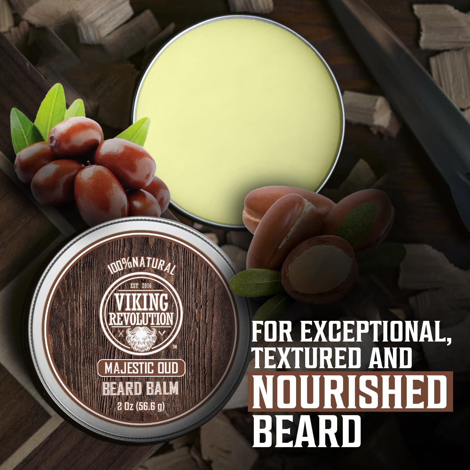 image:imageViking Revolution Cedar amp Pine Beard Balm Butter with Argan Oil Softener amp Moisturizer for Men Wax for Beards 2oz 1 PackMajestic Oud