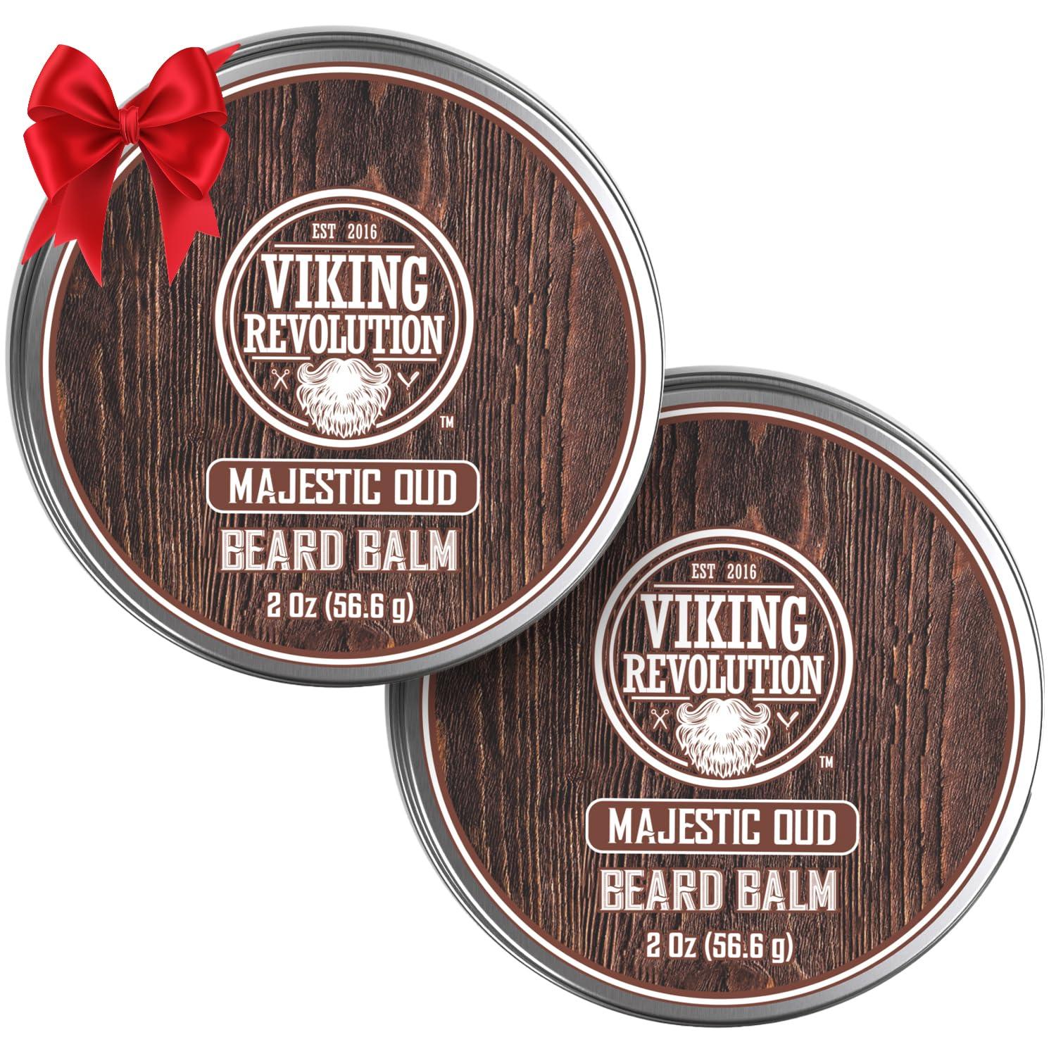 image:imageViking Revolution Cedar amp Pine Beard Balm Butter with Argan Oil Softener amp Moisturizer for Men Wax for Beards 2oz 1 PackMajestic Oud