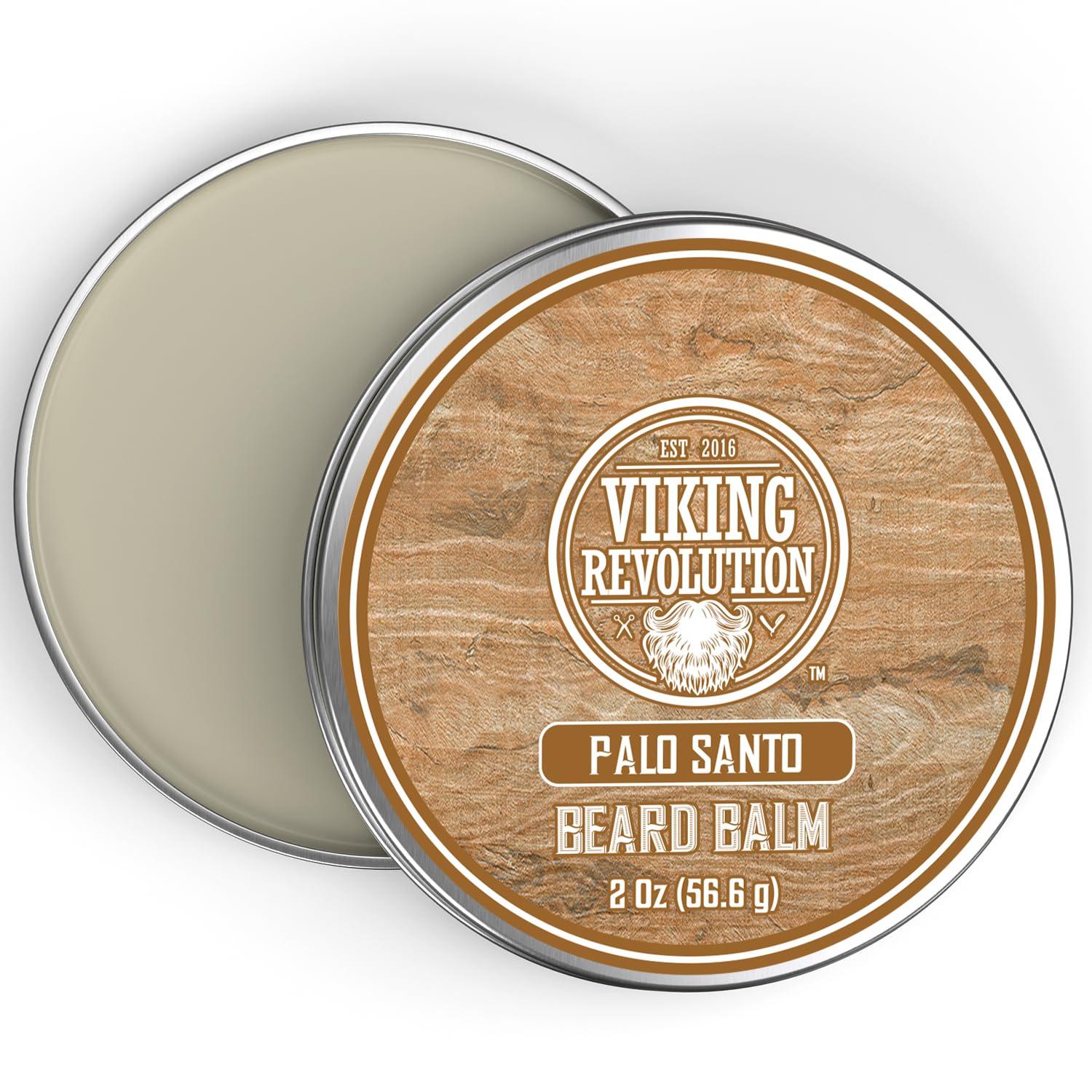 image:imageViking Revolution Cedar amp Pine Beard Balm Butter with Argan Oil Softener amp Moisturizer for Men Wax for Beards 2oz 1 PackPalo Santo