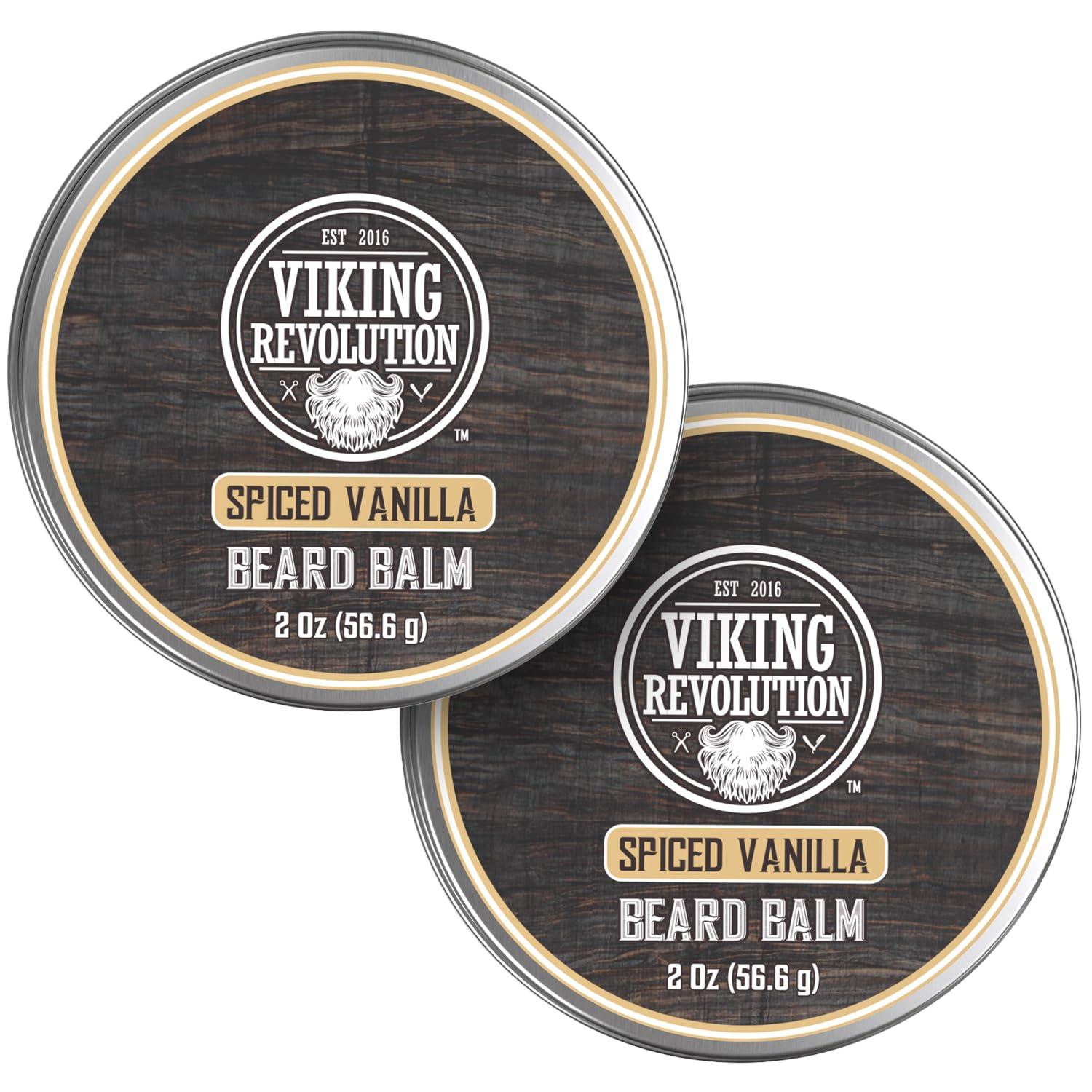 image:imageViking Revolution Cedar amp Pine Beard Balm Butter with Argan Oil Softener amp Moisturizer for Men Wax for Beards 2oz 1 PackSpiced Vanilla