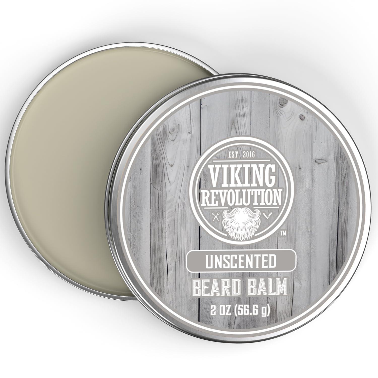 image:imageViking Revolution Cedar amp Pine Beard Balm Butter with Argan Oil Softener amp Moisturizer for Men Wax for Beards 2oz 1 PackUnscented