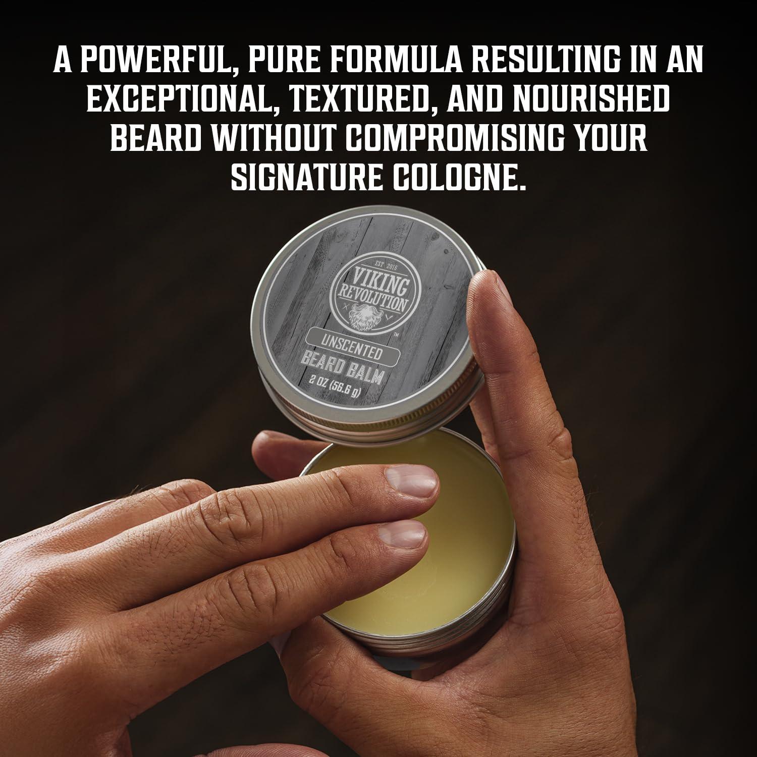 image:imageViking Revolution Cedar amp Pine Beard Balm Butter with Argan Oil Softener amp Moisturizer for Men Wax for Beards 2oz 1 PackUnscented