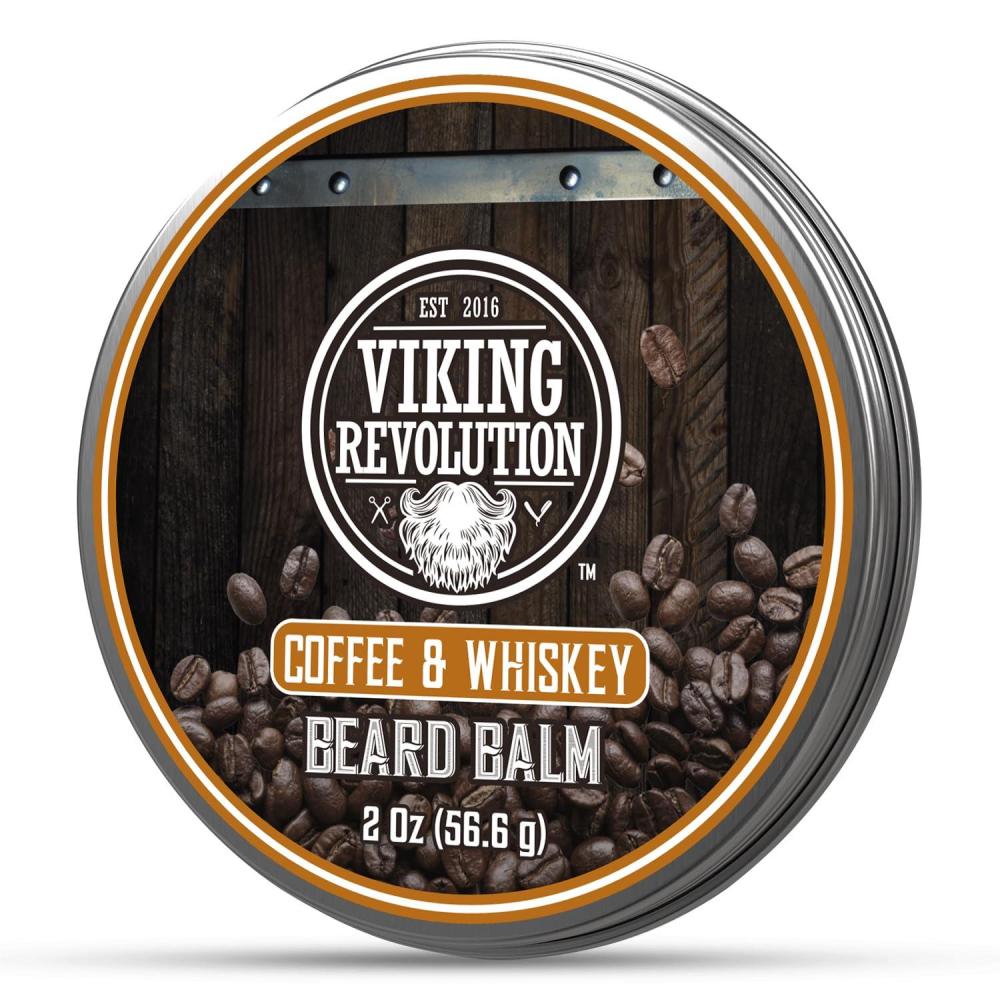 image:imageViking Revolution Cedar amp Pine Beard Balm Butter with Argan Oil Softener amp Moisturizer for Men Wax for Beards 2oz 1 PackCoffee Whiskey