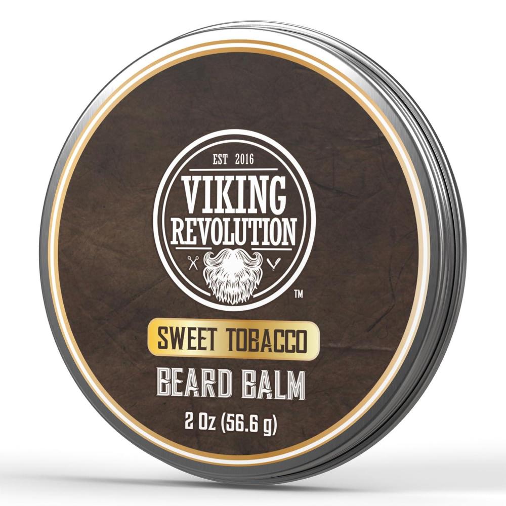 image:imageViking Revolution Cedar amp Pine Beard Balm Butter with Argan Oil Softener amp Moisturizer for Men Wax for Beards 2oz 1 PackSweet Tobacco