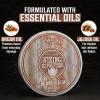 Viking Revolution 4 Beard Balm Variety Pack (1oz Each) – Sandalwood, Pine & Cedar, Bay Rum, Clary Sage – Styles, Strengthens and Softens Beards and Mustaches – Wax for Men(Cedar)