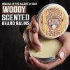 Viking Revolution 4 Beard Balm Variety Pack (1oz Each) – Sandalwood, Pine & Cedar, Bay Rum, Clary Sage – Styles, Strengthens and Softens Beards and Mustaches – Wax for Men(Cedar)
