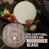 Viking Revolution Cedar & Pine Beard Balm – Butter with Argan Oil, Softener & Moisturizer for Men – Wax for Beards (2oz, 1 Pack)(Bay Rum)