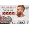 Viking Revolution Mustache Wax 2 Pack – Beard & Moustache Wax for Men – Strong Hold Helps Train Tame & Style (Citrus & Sandalwood, 2 pack)(Citrus & Sandalwood)