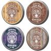 Viking Revolution 4 Beard Balm Variety Pack (1oz Each) – Sandalwood, Pine & Cedar, Bay Rum, Clary Sage – Styles, Strengthens and Softens Beards and Mustaches – Wax for Men(Cedar)