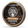 Viking Revolution Cedar & Pine Beard Balm – Butter with Argan Oil, Softener & Moisturizer for Men – Wax for Beards (2oz, 1 Pack)(Coffee Whiskey)