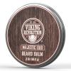 Viking Revolution Cedar & Pine Beard Balm – Butter with Argan Oil, Softener & Moisturizer for Men – Wax for Beards (2oz, 1 Pack)(Majestic Oud)