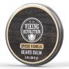 Viking Revolution Cedar & Pine Beard Balm – Butter with Argan Oil, Softener & Moisturizer for Men – Wax for Beards (2oz, 1 Pack)(Spiced Vanilla)