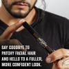 Viking Revolution Beard Pen (2 Pack) – Black Beard Pencil Filler for Men Lapiz para Barba de Hombre – Beard Filler for Men Waterproof Beard Filling Pen Kit – Long Lasting Beard Filler Pen with Brush(Brown)