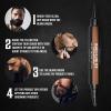 Viking Revolution Beard Pen (2 Pack) – Black Beard Pencil Filler for Men Lapiz para Barba de Hombre – Beard Filler for Men Waterproof Beard Filling Pen Kit – Long Lasting Beard Filler Pen with Brush(Reddish Brown)