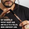 Viking Revolution Beard Pen (2 Pack) – Black Beard Pencil Filler for Men Lapiz para Barba de Hombre – Beard Filler for Men Waterproof Beard Filling Pen Kit – Long Lasting Beard Filler Pen with Brush(Reddish Brown)