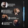 Viking Revolution Beard Pen (2 Pack) – Black Beard Pencil Filler for Men Lapiz para Barba de Hombre – Beard Filler for Men Waterproof Beard Filling Pen Kit – Long Lasting Beard Filler Pen with Brush(Black)