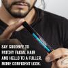 Viking Revolution Beard Pen (2 Pack) – Black Beard Pencil Filler for Men Lapiz para Barba de Hombre – Beard Filler for Men Waterproof Beard Filling Pen Kit – Long Lasting Beard Filler Pen with Brush(Black)