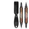 Viking Revolution Beard Pen (2 Pack) – Black Beard Pencil Filler for Men Lapiz para Barba de Hombre – Beard Filler for Men Waterproof Beard Filling Pen Kit – Long Lasting Beard Filler Pen with Brush(Reddish Brown)
