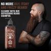 Viking Revolution Beard Wash Shampoo w/Argan & Jojoba Oils – Softens & Strengthens – Sandalwood Scent – 17 oz Shampoo(17 Fl Oz (Pack of 2))