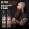 Viking Revolution Beard Wash and Beard Conditioner for Men with Argan Oil and Jojoba Oil – Beard Softener and Strengthener Beard Care Beard Shampoo and Conditioner with Beard Oil (5oz, Majestic Oud)(Beard Wash and Conditioner Set)
