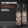 Viking Revolution Beard Wash and Beard Conditioner for Men with Argan Oil and Jojoba Oil – Beard Softener and Strengthener Beard Care Beard Shampoo and Conditioner with Beard Oil (5oz, Majestic Oud)(Beard Wash and Conditioner Set)
