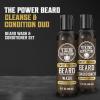 Viking Revolution Beard Wash and Beard Conditioner for Men with Argan Oil and Jojoba Oil – Beard Softener and Strengthener Beard Care Beard Shampoo and Conditioner with Beard Oil (17oz, Sweet Tobacco)(Beard Wash and Conditioner)