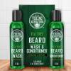 Viking Revolution Tea Tree Beard Wash and Conditioner Set for Men – Natural Beard Softener with Argan Oil, Vitamin E and Ginseng (5 Oz)
