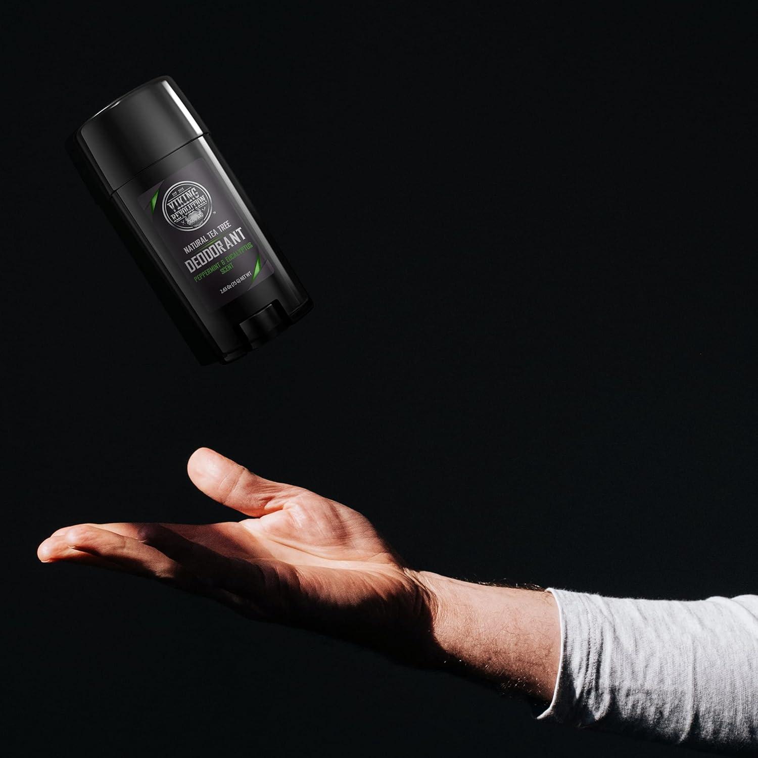 image:imageViking Revolution 2 Pack Natural Mens Deodorant Parabens and Aluminum Free Deodorant for Men Mens Deodorant with LongLasting Odor Protection and Freshness Natural Peppermint amp Eucalyptus Scent