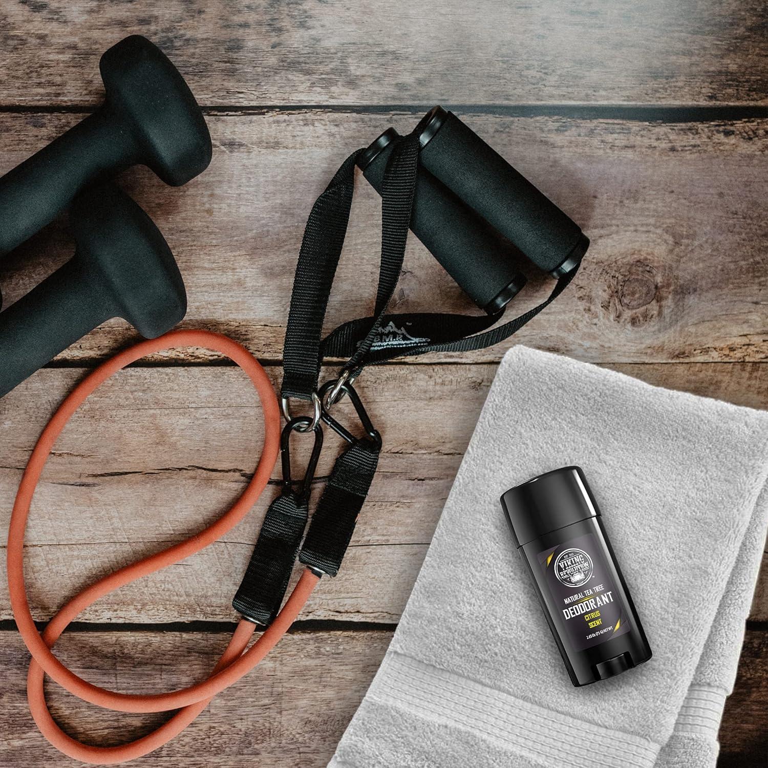 image:imageViking Revolution 2 Pack Natural Citrus Cream Deodorant Paraben amp Aluminum Free LongLasting Odor Protection for Men