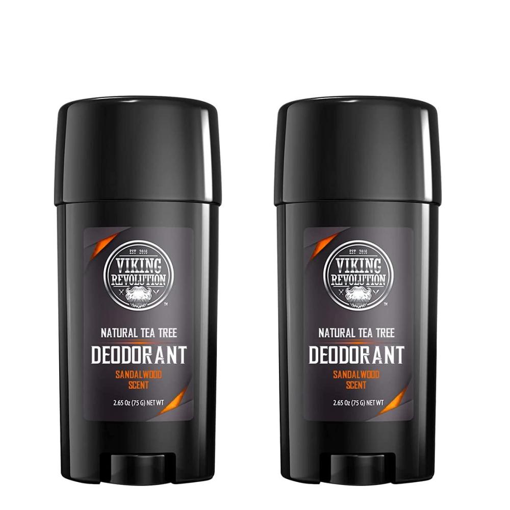 image:imageViking Revolution 2 Pack Natural Mens Deodorant Parabens and Aluminum Free Deodorant for Men Mens Deodorant with LongLasting Odor Protection and Freshness with All Natural Sandalwood Scent