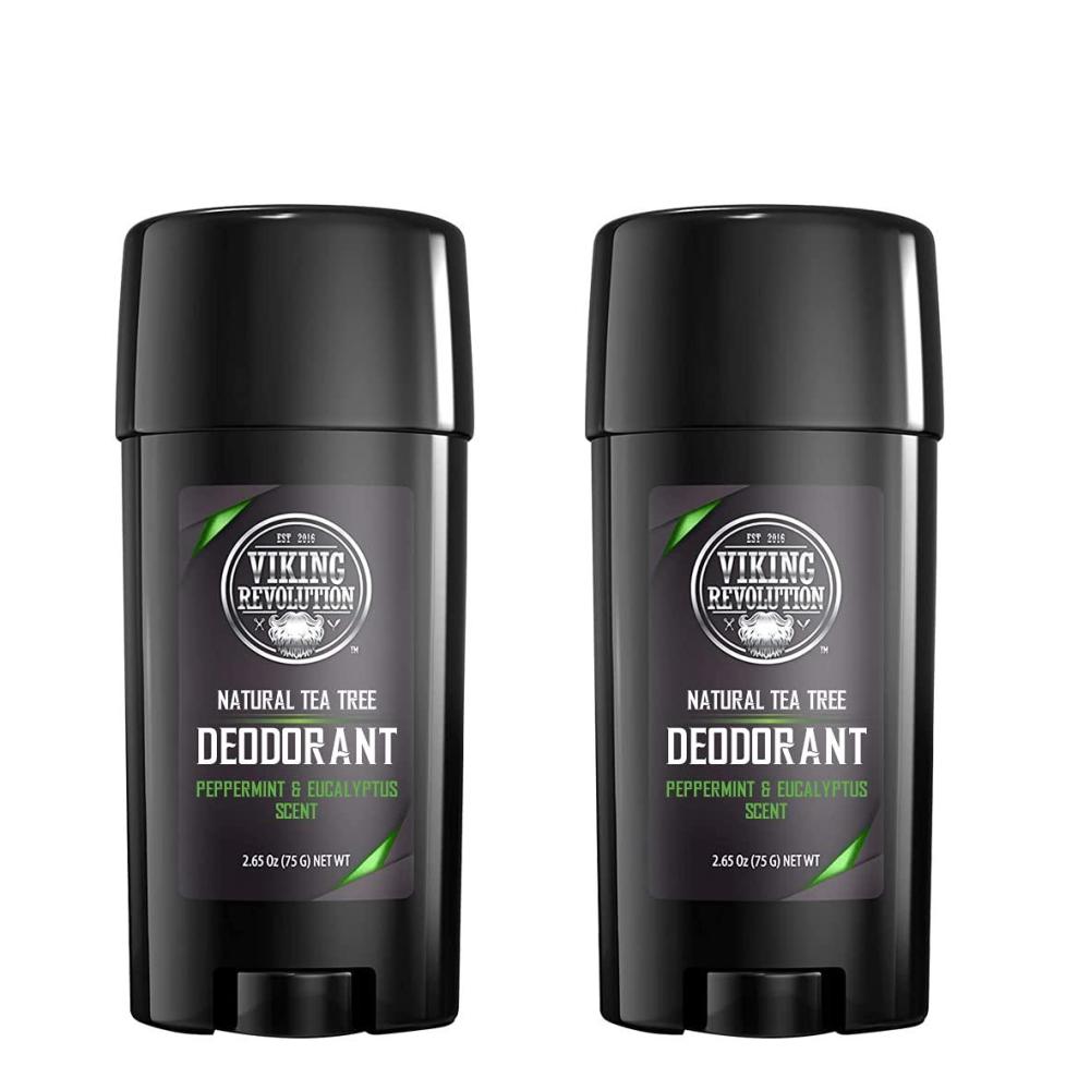 image:imageViking Revolution 2 Pack Natural Mens Deodorant Parabens and Aluminum Free Deodorant for Men Mens Deodorant with LongLasting Odor Protection and Freshness Natural Peppermint amp Eucalyptus Scent