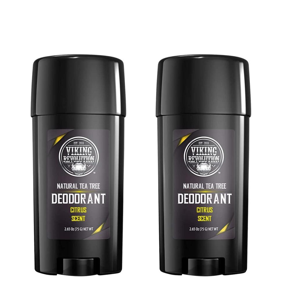 image:imageViking Revolution 2 Pack Natural Citrus Cream Deodorant Paraben amp Aluminum Free LongLasting Odor Protection for Men