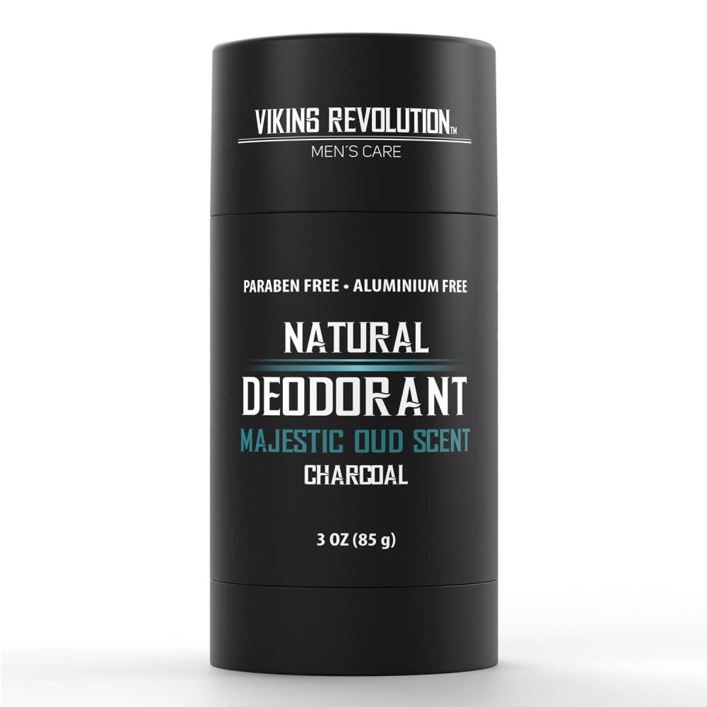 image:imageViking Revolution Majestic Oud Deodorant for Men Natural Deodorant for Men Charcoal Deodorant Men with Shea Butter Coconut Oil Baking Soda Beeswax Mens Deodorant Aluminum Free 3oz
