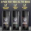 VIKING REVOLUTION – 3 Pack Natural Mens Deodorant, Aluminum Free Deodorant for Men – Long-Lasting Odor Protection and Freshness with All Natural Scents: Citrus, Peppermint & Eucaliptus, Sandalwood