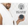 Viking Revolution Skin Cleaning Agent Activated Charcoal Soap for Men w/Dead Sea Mud, Body and Face, Cleanser,Cleansing Blackheads – Peppermint & Eucalyptus Scent 6 Oz (Pack of 2)(6 Ounce (Pack of 1))